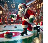 Why is Santa in Skates?